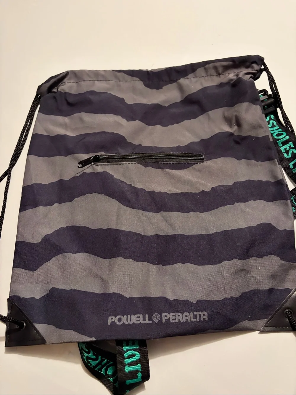 Rare Powell Peralta bones brigade Drawstring Backpack Tony Hawk supreme Stussy